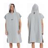 2025 Quick-Dry Hooded Swim Poncho with Zipper - Portable Bathrobe and Beach Towel