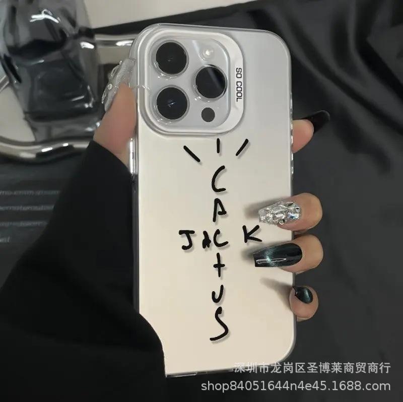 Simple English Applicable Apple 15 Color Silver iPhone14Pro Creative 11promax Matte 16 Protective Case 17