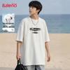 Baleno American Style Loose Fit Crew Neck Cotton T-Shirt