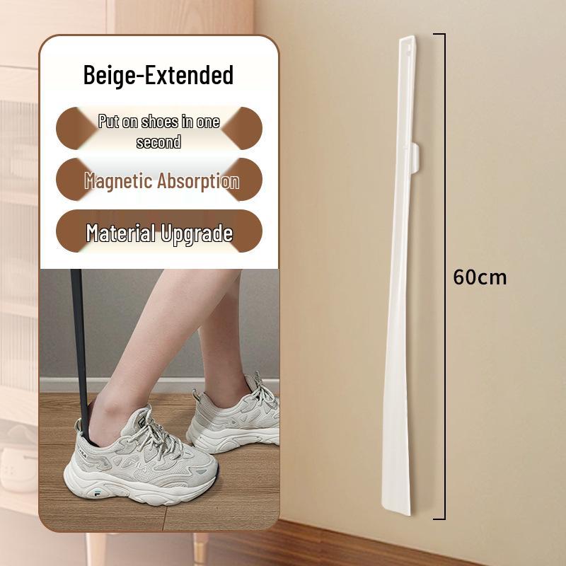 High-End Long Handle Plastic Shoehorn Shoe Wearing Aid