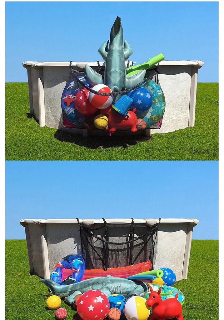 Large Capacity Storage Net Bag for Pool Inflatables & Swim Rings