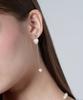 Hawha White Heart Drop Earring