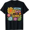 Back To School Welcome Back To School Retro Boho Flower Girl T-Shirt