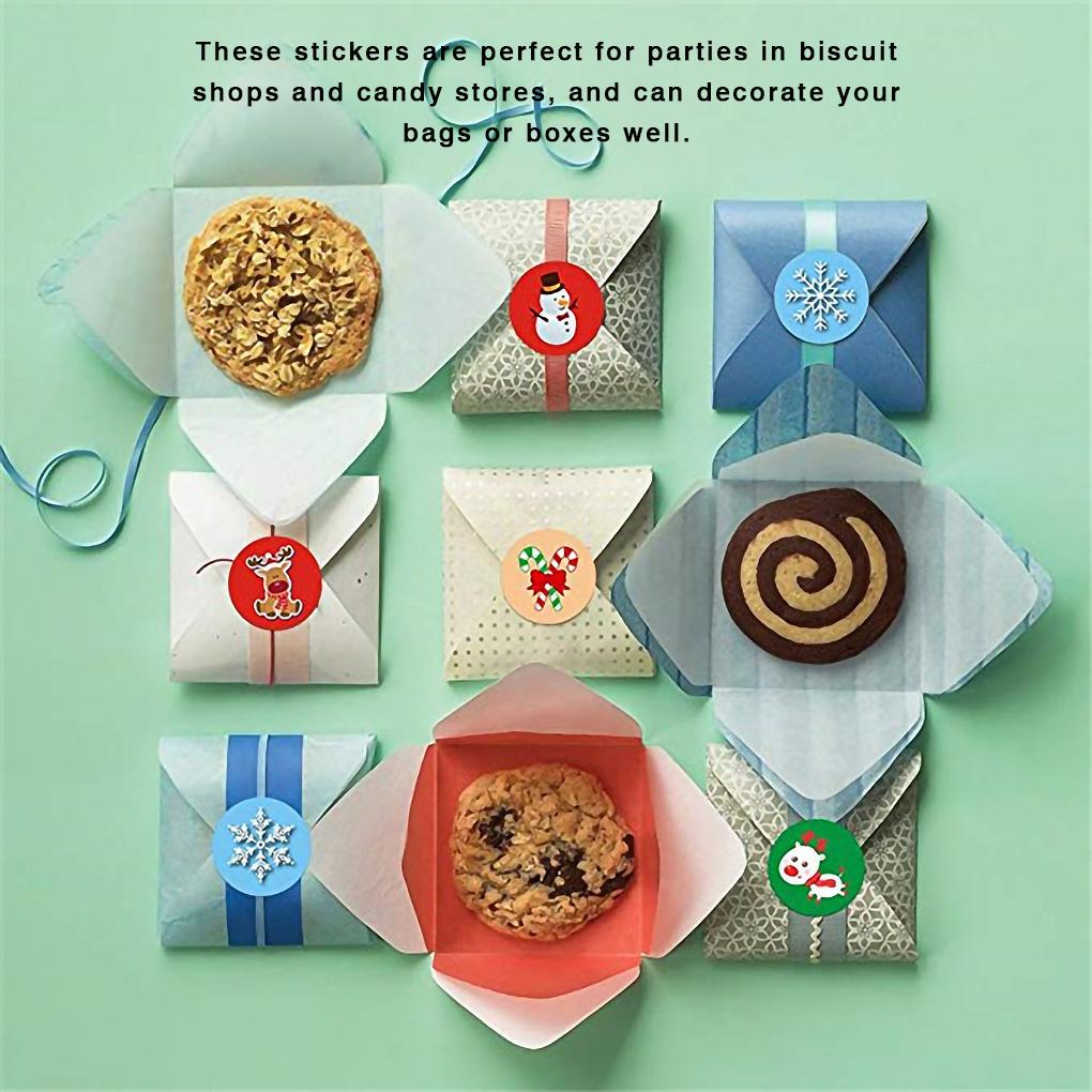 500pcs Christmas Tag Scrap-booking Decorative Stickers Decoration Gift DIY Craft