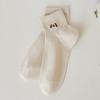 Boat Socks, Pure Cotton Women's Spring and Summer Thin Short Cotton Socks, Mesh Embroidered All-cotton Socks