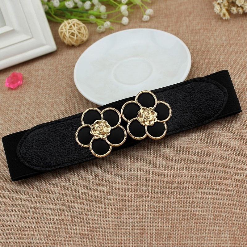 

1PC Women s Accessories Belt Floral Elastic Stretch Waistband Belt for Women