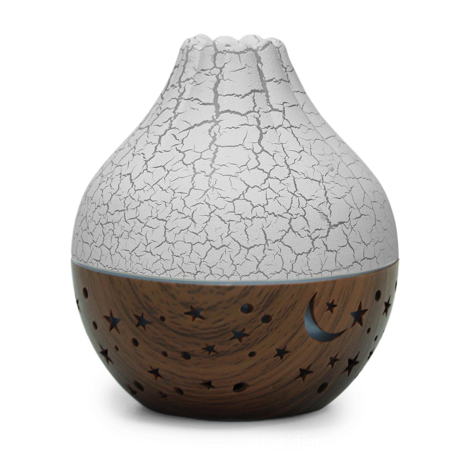 USB Crack Hollow Night Light Humidifier - 5V Mini Air Humidifier for Home and Office USB