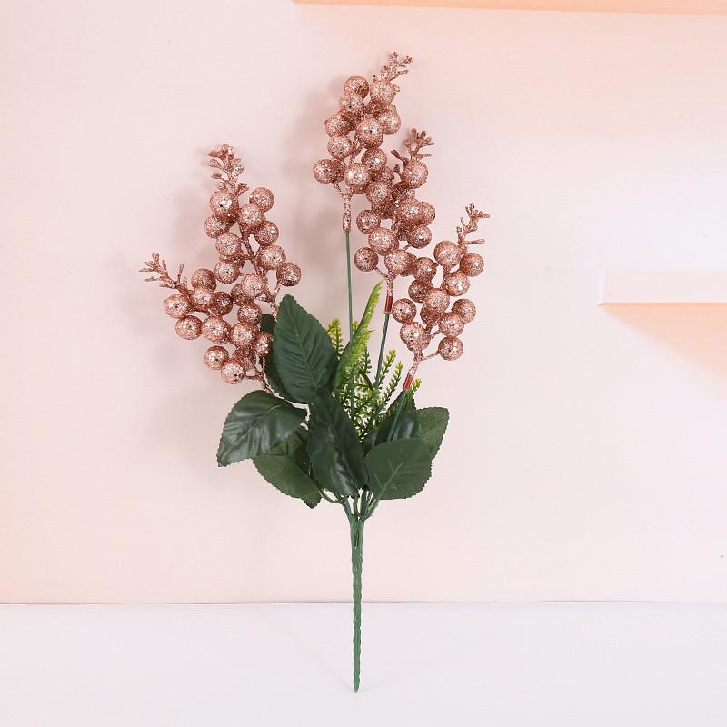 Decorative Flower Christmas Bundle With Christmas Berry For Festive Display Home
