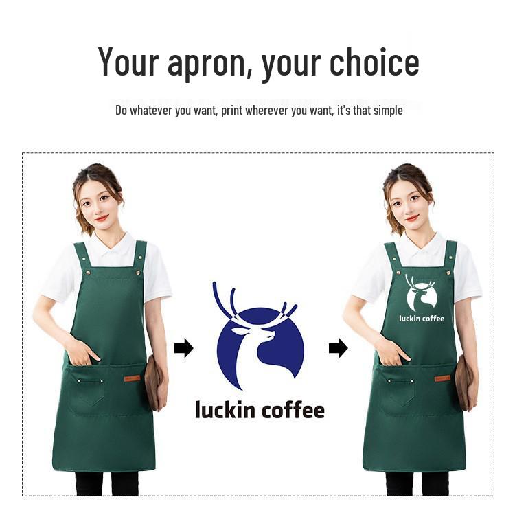 Wasserschürze mit individuellem Logo für die Küche - Werbegeschenk nach Maß für Erwachsene