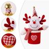 Christmas Candy Box Knitted Santa Claus Snowman Doll Christmas Gift Box Biscuit Treat Snack Candy Container Xmas navidad 2025