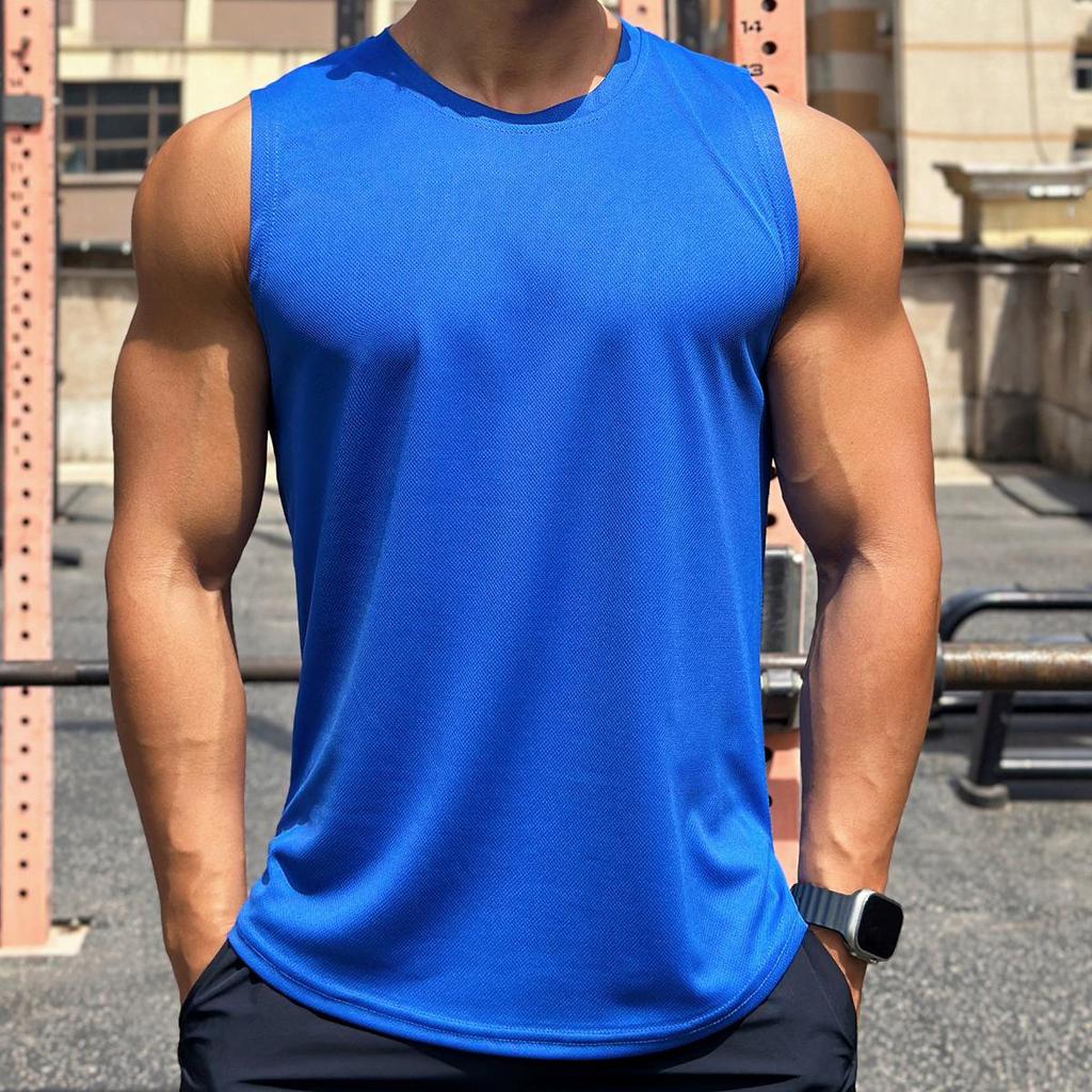 Men's Trendy Summer Sleeveless Mesh Pullover - Quick-Dry Fitness Top
