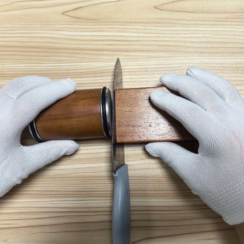 Rolling Knife Sharpener For Straight Edge Knife Sharpener Kit With 15/20° Degree Magnetic Angle For Kitchen Knives Whetstone Set