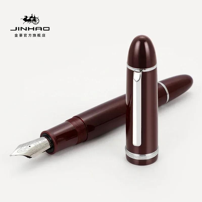Jinhao X159 Acrylic Fountain Pen Black Color Ink Pen Student School Stationery Business Office Supplies Pens PK 9019