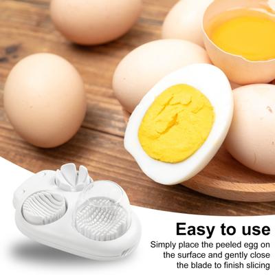 Egg Slicer for Hard Boiled Egg Egg Cutter 3-in-1 Stainless Steel Egg Chopper Eggs Grape Strawberry Slicer