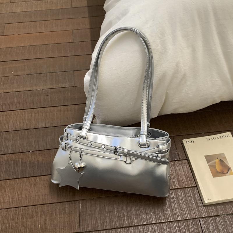 Einzelschultertasche Casual Chic - Premium Boston Unterarmtasche