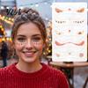 Water Transfer Face Decals Christmas Tattoo Stickers, Waterproof Temporary Tattoos with Tree Deer Creative Party Makeup Supplies Snowflake, Easy