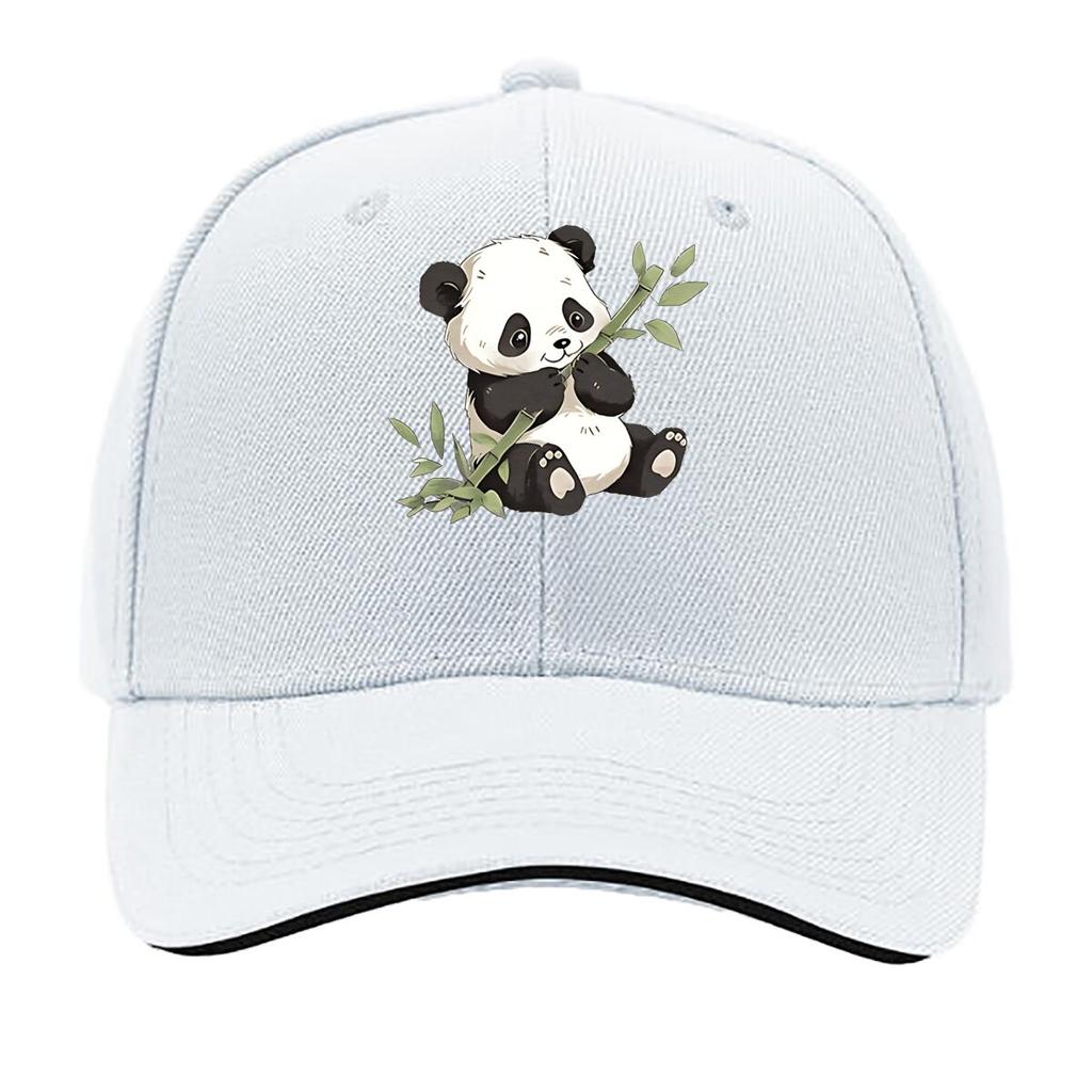 Unisexs Vintage Panda Print Lettering Retro Baseball Cap Lightweight Adjustable Hat Suitable for C Sandwich Baseball Cap
