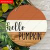 Garden decorations,autumn harvest festival decorations,wooden hanging decorative signs,"hello pumpkin"logo, 2D flat products