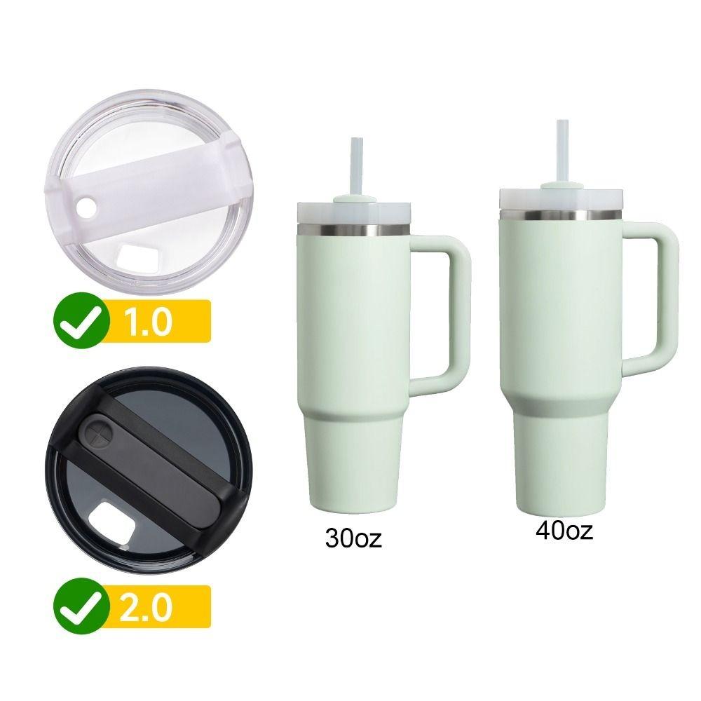 Silicone Spill Proof Stopper Set For  Cup 1.0 2.0 40oz/ 30oz Tumbler Accessories Straw Cap Spill Stopper Leak Stopper
