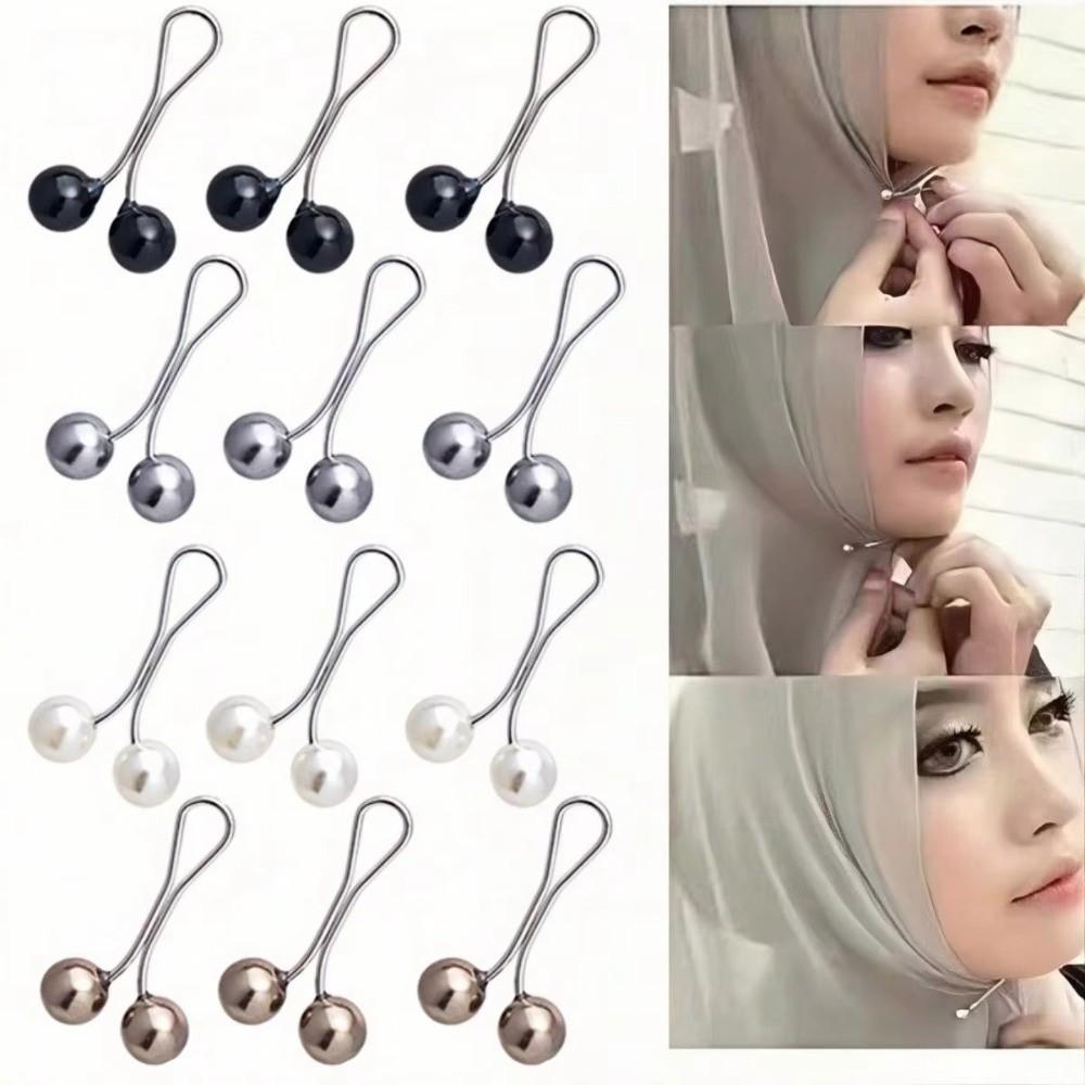 U-Shaped Scarf Pin Fixed Straps Waist Fastening Pins Clothing Fixing Pins Hijab Accessories