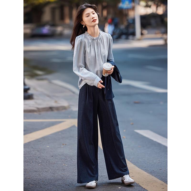 Autumn Denim Commuter Three-Piece Set