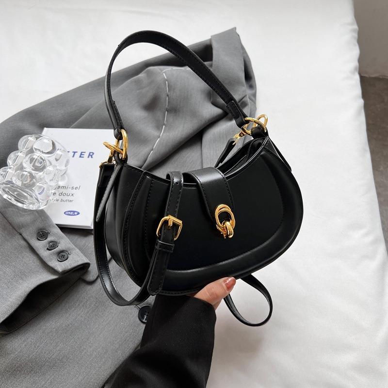 New Bag Women's Simple Messenger Bag Women's Bag Texture Fashionable Saddle Bag Women Are Popular Today