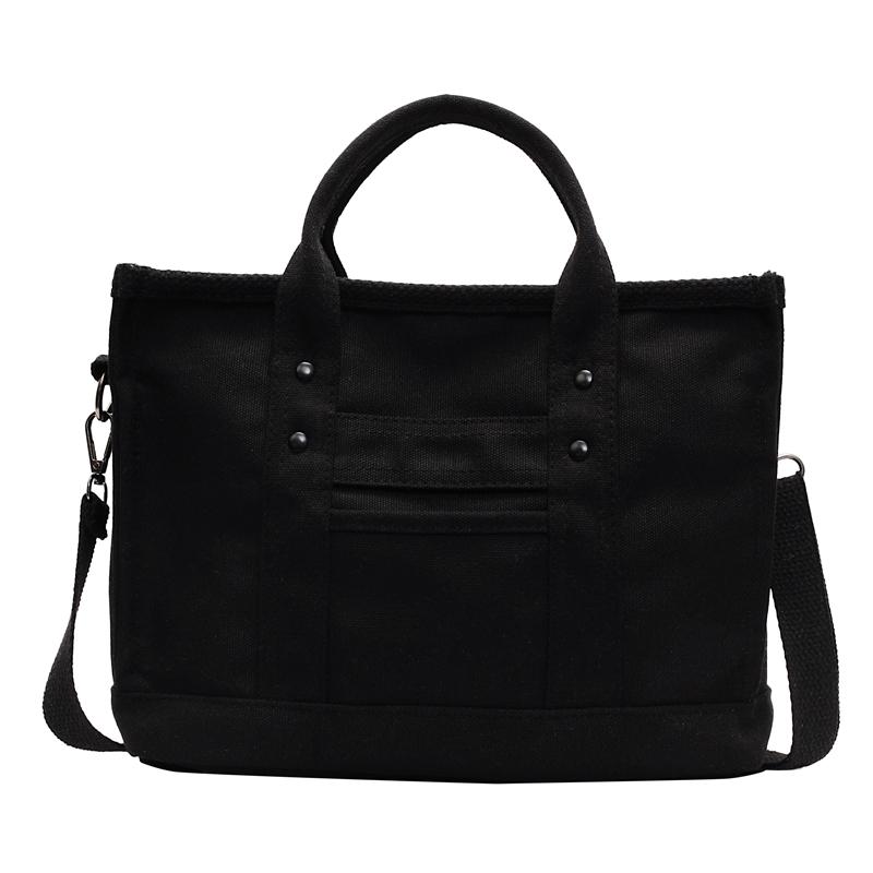 Damen Umhängetaschen Canvas Einfarbig Lässige Tragetasche Damen Messenger Schultertasche Markendesigner Simplicity Mädchenhandtaschen