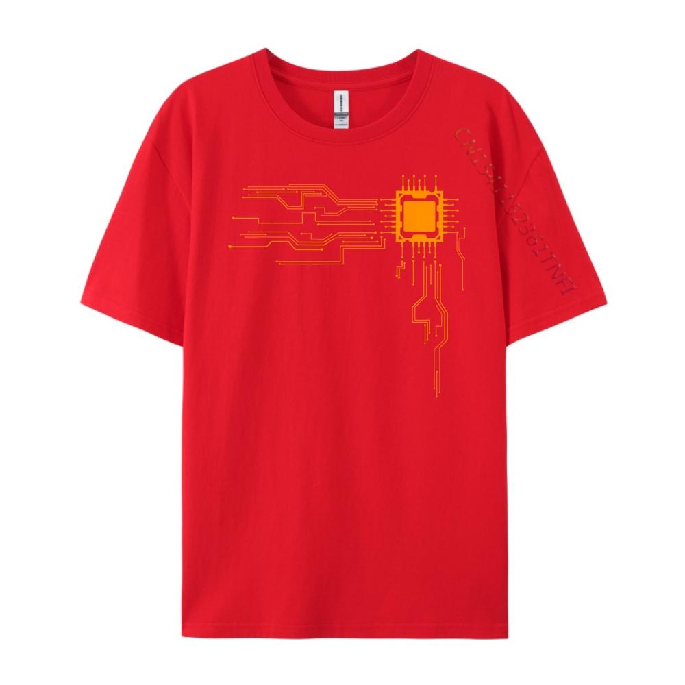Funny Computer Geek Nerd Cool Computer Core Circuit Brand Clothing Male Band Tshirts Letter Camisas De Hombre S