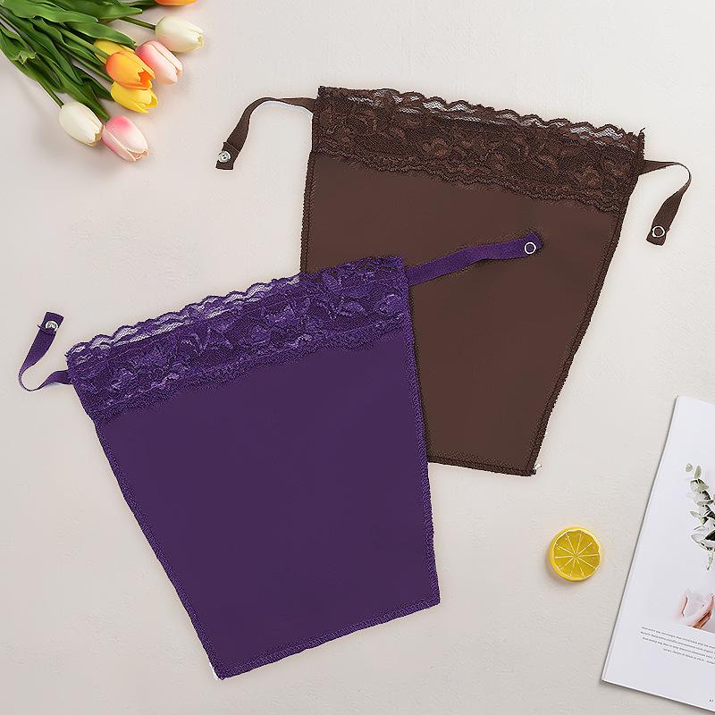 Seamless Lace Trim Anti-Exposure Bandeau: Lightweight One-Piece for Spring & Summer
