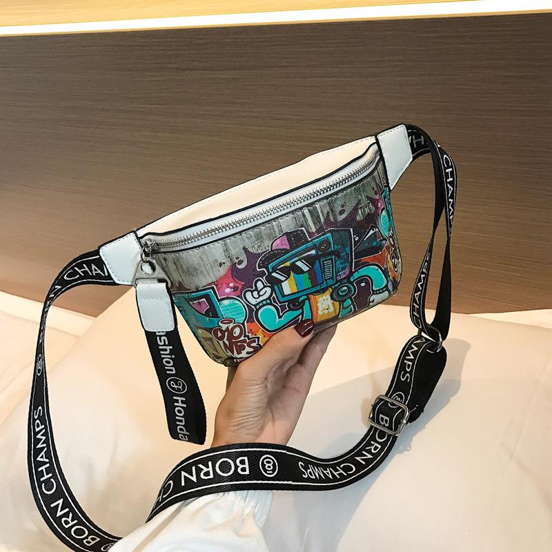 Hip Hop Graffiti Waist Bag 2025 - Trendy Crossbody Chest Bag for Clubbing