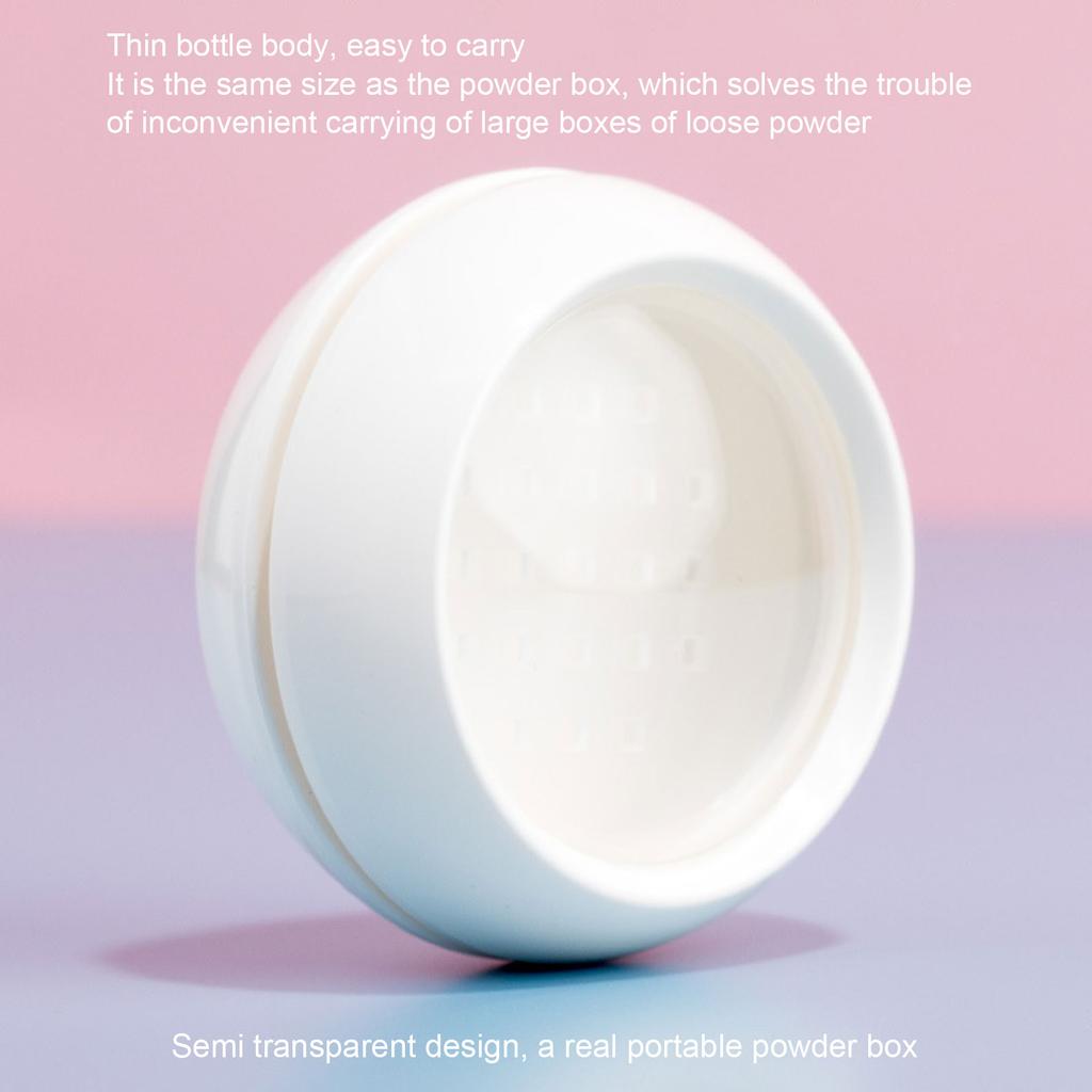 Make-up-Puderbehälter Nachfüllbar Leer Lose Puderbox mit Puderschwamm Sieblöffel für Reisen Täglichen Gebrauch