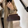 Polka Dot Ladies Evening Clutch Purse Clip Closure Retro Female Handbag  Dinner Party