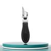 Stainless Steel Nail Clipper Curved Blade Toenail Clippers for Thick Nails 3-Piece Kit with Glass File & Case Ergonomic Non-Slip Grip Nail Clippers