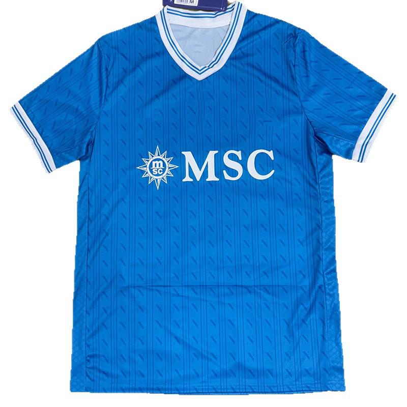 Neapel Heim-Fußballtrikot mit kurzen Ärmeln (S-4XL) 2026-2027 Fan-Version