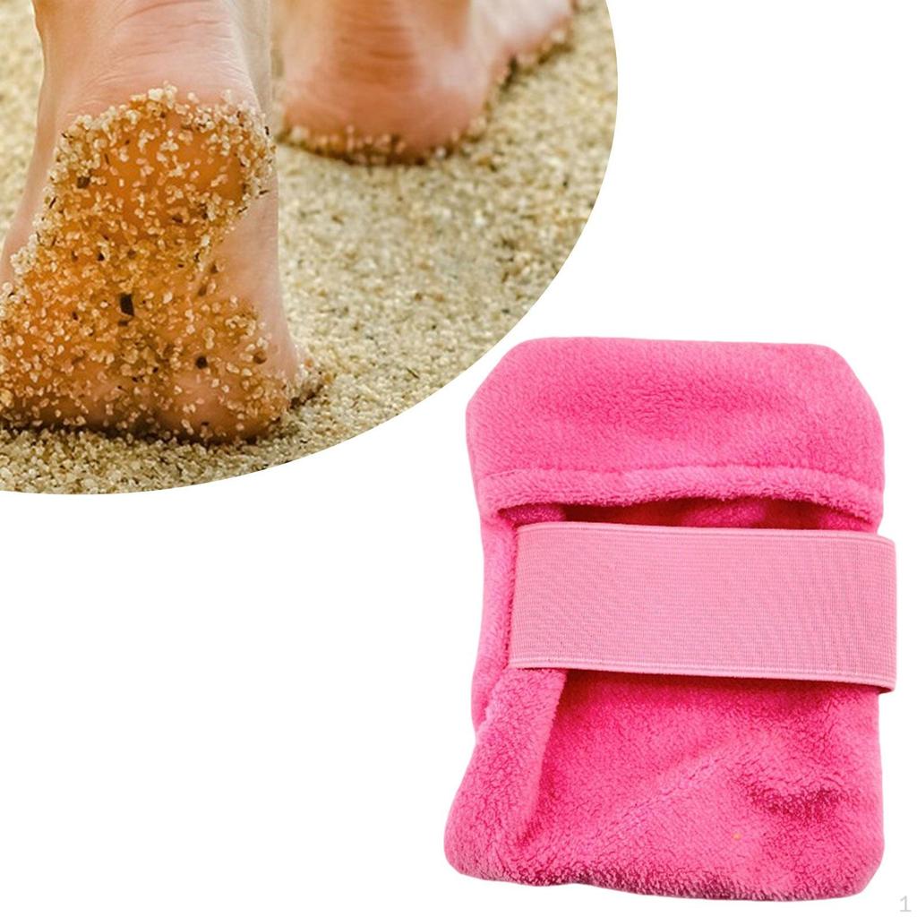 Sand Mitt for Beach Accessories Lightweight Portable Powder Bag Wipe Off Mitts