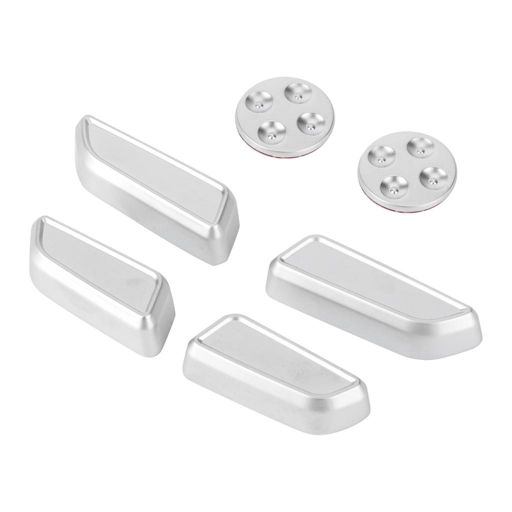 6pcs Auto Seat Adjustment Button Cover Trim Aluminium Alloy Fit for Tesla Model 3YXS