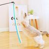 Katzen Spielzeug Farbiges Gurtband Interaktives Katzenspielzeug mit Glocke Katzen Reizangel 40cm Langer Griff Gurtband Quaste Spielzeug für Katzen zum Reizen