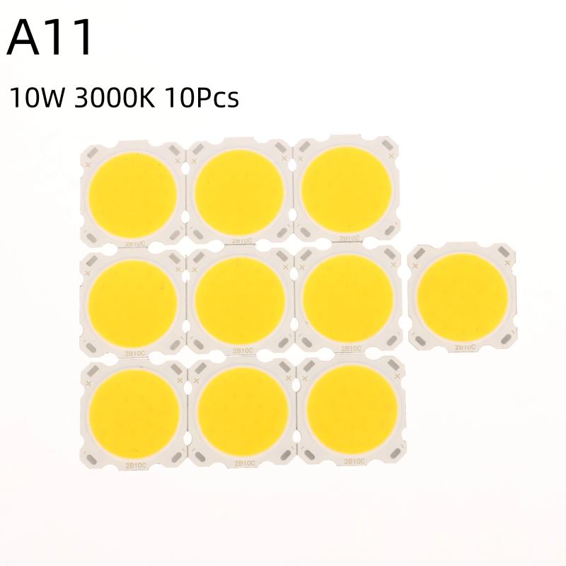 10ks LED čipů 3W 5W 7W 10W LED zdrojový čip Vysoce výkonná LED COB Boční žárovka Světlo Lampa Reflektor Stropní svítidlo Světla
