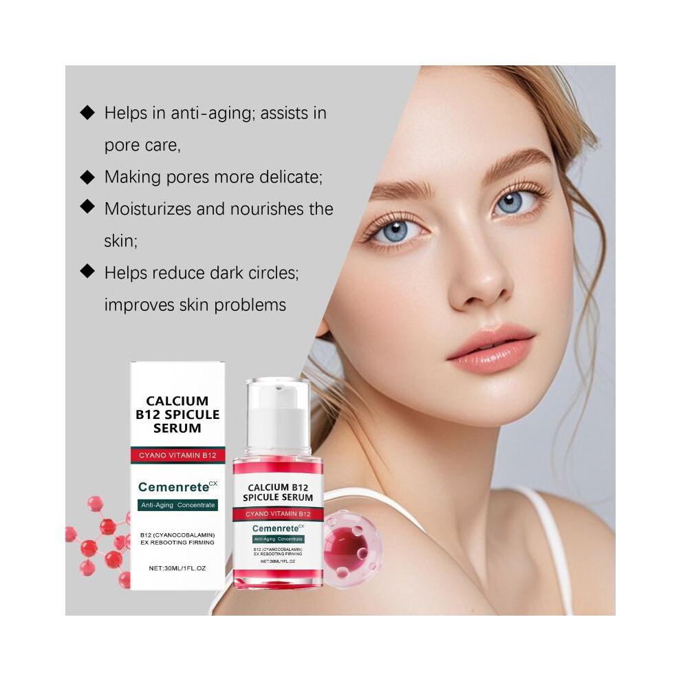 Set de Cuidado de la Piel con Calcio Sérum Antienvejecimiento Parches para Ojos Bálsamo Múltiple Atenuar Líneas Finas Reducir Ojeras Nutrir la Piel