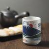 Mino-yaki Teacup, Large, Japanese-Style, Sushi Teacup, Approx. 330 Ml, Diameter 7 × Height 10 Cm, JAPAN Series, Mount Fuji