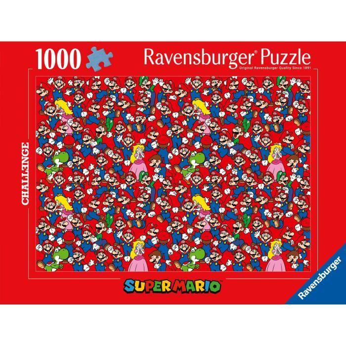 Puzzle 1000 pièces challenge ravensburger super mario