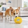 Interactive Pet Toy Squeaky Mop Ball Dog Toy, Plush Chew for Teeth Cleaning, Puppy Play Self-Play Boredom Relief Small Medium Dogs Toys