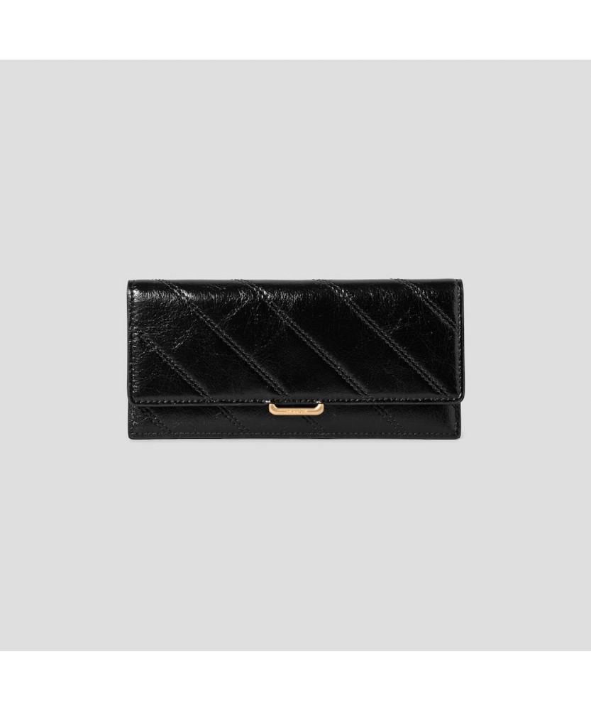 Beanpole Accessory Nora Quilted Slim Long Wallet - Black