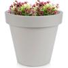 Plastic Garden Pot, Gray, Cup, 39x36 Cm