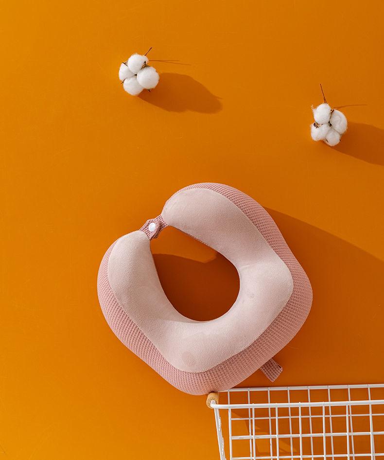 U-Shaped Memory Foam Neck Pillow: Portable Travel Support for Airplanes and Students