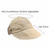 Breathable Empty Top Baseball Cap Anti-UV Beach Bucket Hat Summer Fisherman Ponytail Caps