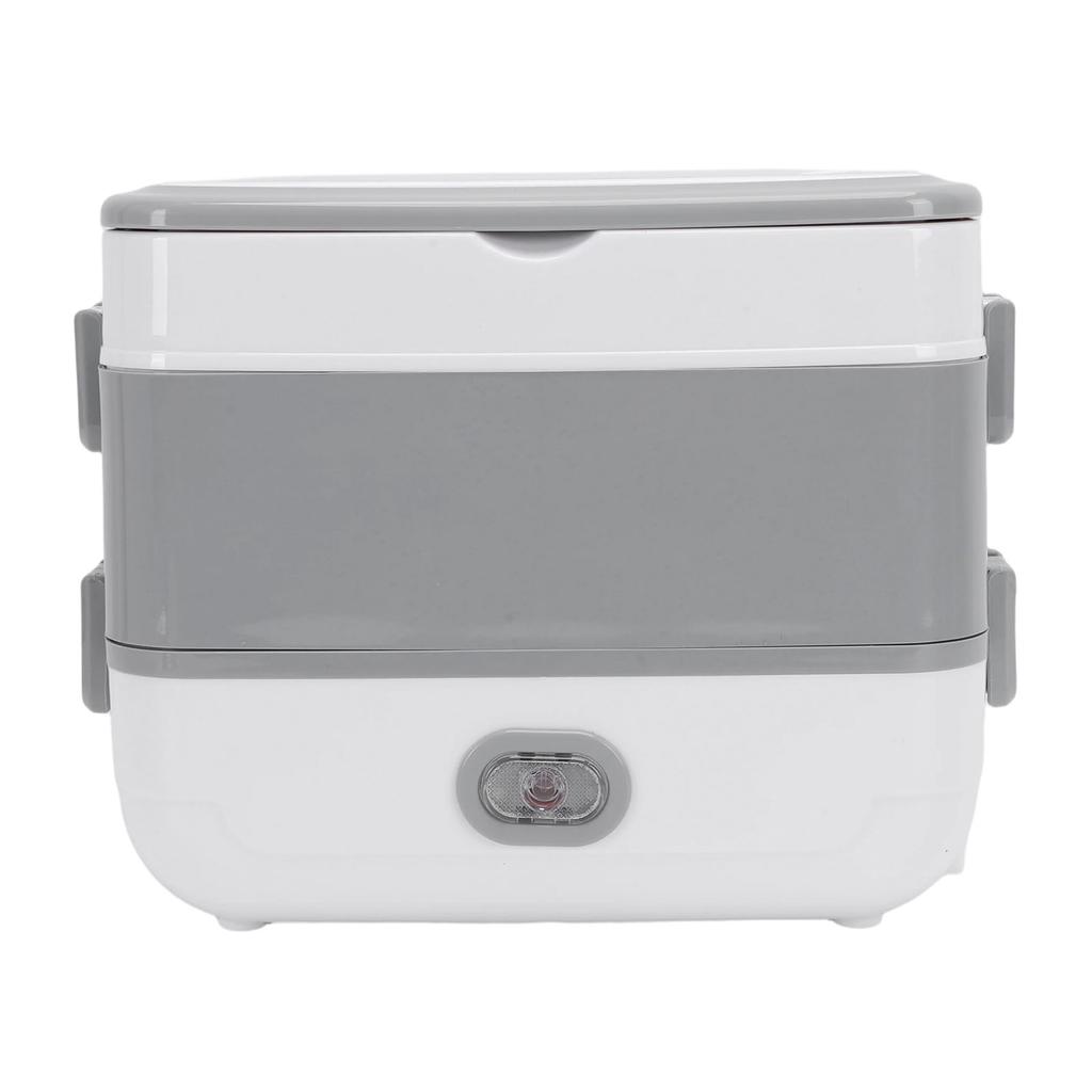 Electric Lunch Box Stainless Steel Double Layer Fast Heating Food Box Portable Lunch Warmer for Home Car School Work