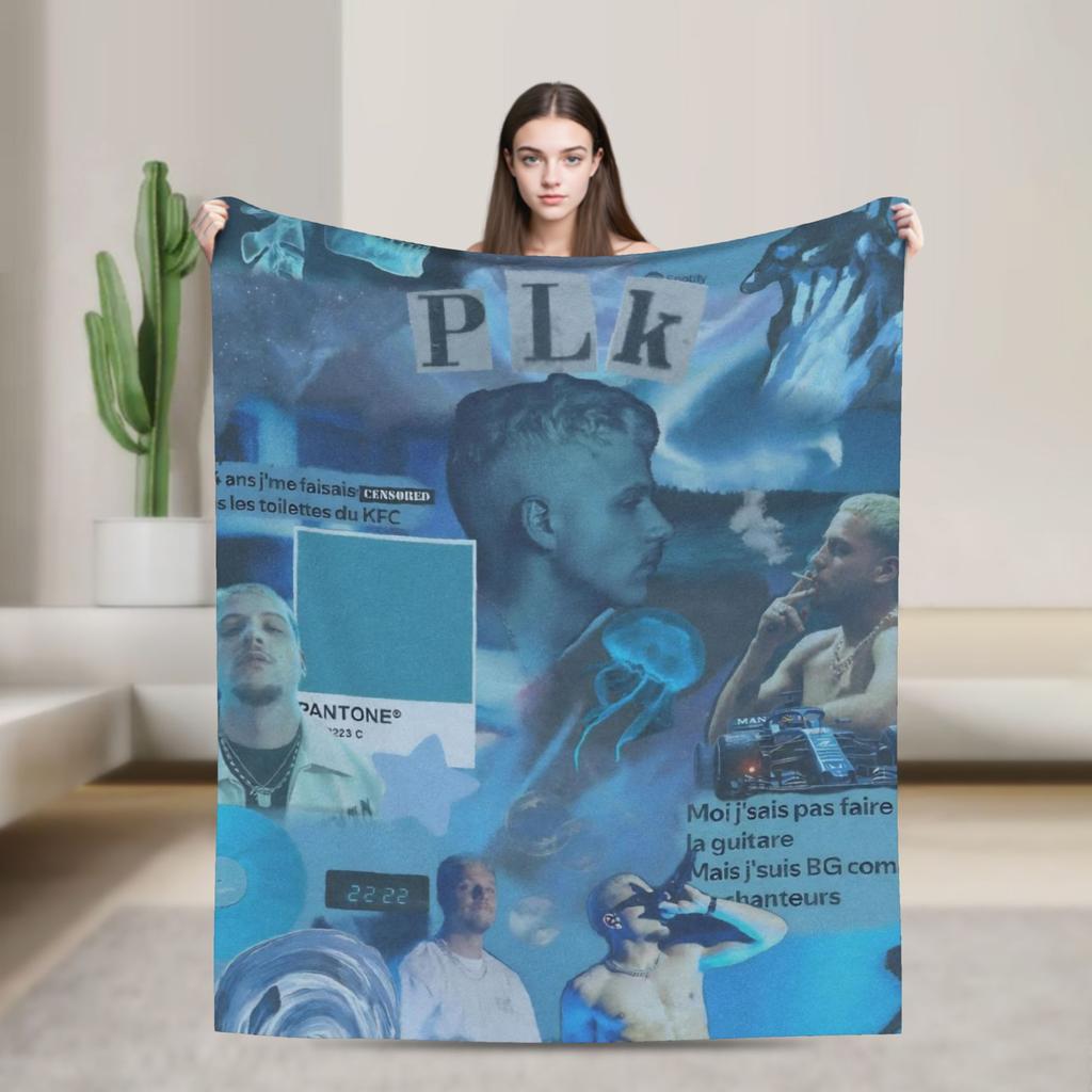 Soft Warm Blankets Travel Rapper Plk Polak Mental Throw Blanket Flannel Bedspread For Living Room Novelty Sofa Bed Cover