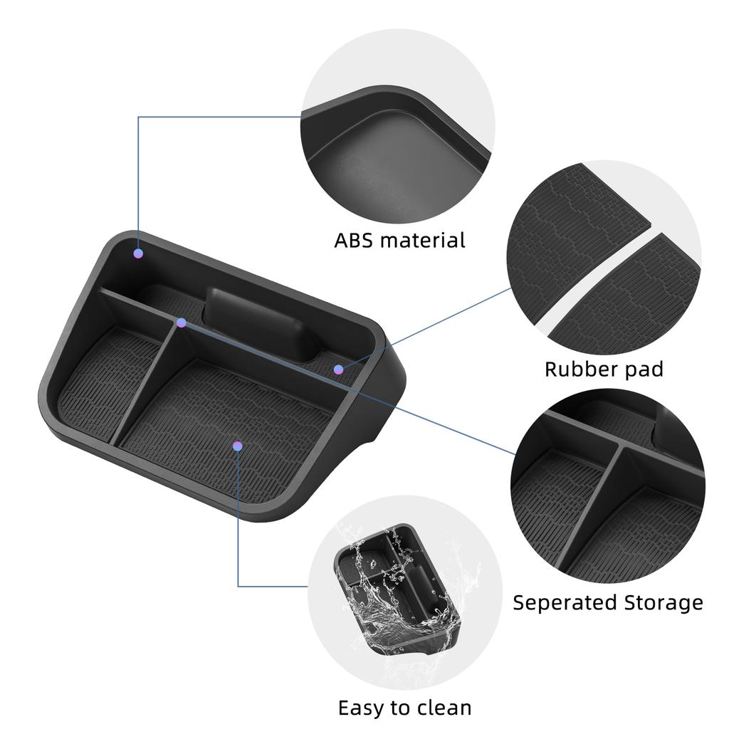 for BYD ATTO3 ATTO 3 YUAN PLUS 2025 2026 Car Dashboard Storage Tray Display Screen Rear Storage Box Tray Organizer Accessories
