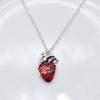 Y2K Gothic Style Red Heart Pendant Necklace Halloween Party Favors Ornament Punk Hip Hop Jewelry Gift For Men And Women